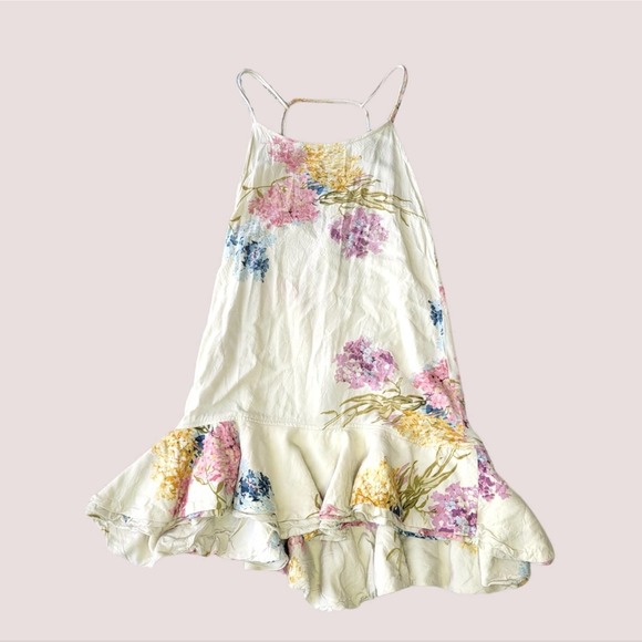 Bohemian Bones cheeky Floral Open Back Mini Dress small - Picture 3 of 8